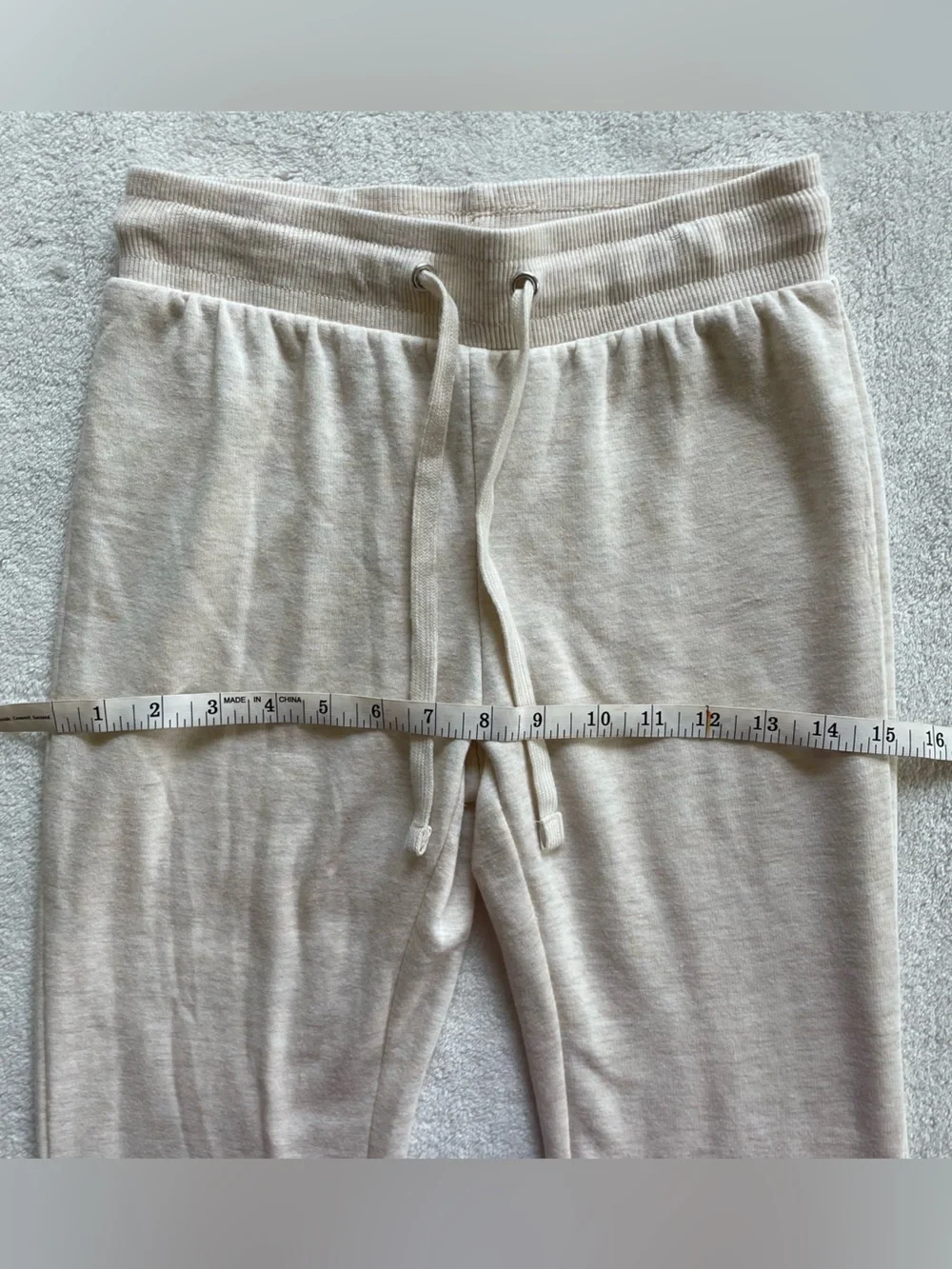 Cream Flared Sweatpants size XS - Picture 6 of 11